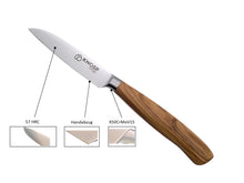 Lade das Bild in den Galerie-Viewer, Gemüsemesser "Umar" - 9cm - Olivenholz