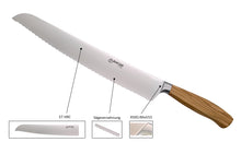 Lade das Bild in den Galerie-Viewer, Brotmesser "Kays" - 32cm - Olivenholz