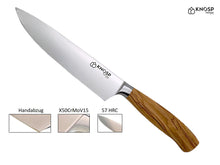 Lade das Bild in den Galerie-Viewer, Kochmesser "Jasmin" - 21cm - Olivenholz