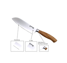 Lade das Bild in den Galerie-Viewer, Santoku "Helena" - 16cm - Olivenholz